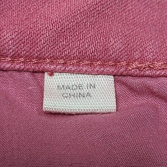 J Jill Jeans Womens 12 Pink Slim Boyfriend Straight Leg Denim Pants - Picture 6 of 10